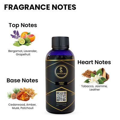 ARABIAN WOOD - Diffuser Aroma Oil - Soothing, Healing, and Relaxing Fragrance for Scent Diffusers - Aromatherapy (500 ml)