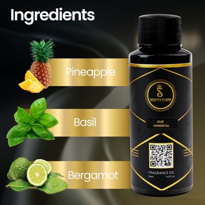 OUD IMMORTAL - Diffuser Aroma Oil - Soothing, Healing, and Relaxing Fragrance for Scent Diffusers - Aromatherapy (50 ml)