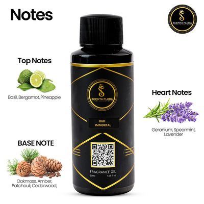 OUD IMMORTAL - Diffuser Aroma Oil - Soothing, Healing, and Relaxing Fragrance for Scent Diffusers - Aromatherapy (50 ml)