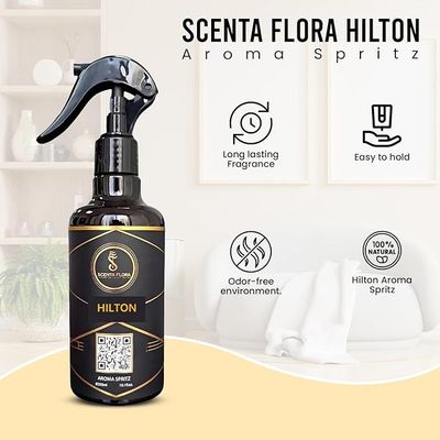 HILTON – Aroma Spritz - Ready-to-Use Long-Lasting Air Freshener for Cars, Carpets, Curtains, Rooms, Fabrics, and Abayas (300 ml)