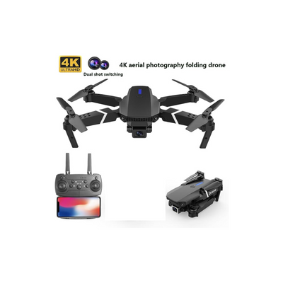 COOLBABY S12 Tecnologia Quadcopter Intelligent Following Rc Professional GPS Drone With 4K HD Aerial Dual Camera Brushless motor Radio Control Toys, BLACK