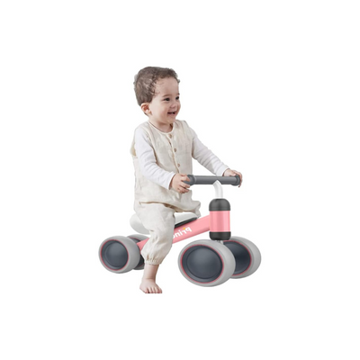 COOLBABY Baby Balance Bike Children Walker Sliding Bicycle with 4 Wheels Riding Toys for Kids Balance Car Ountdoor Scooter for 1-3 Years HXC01