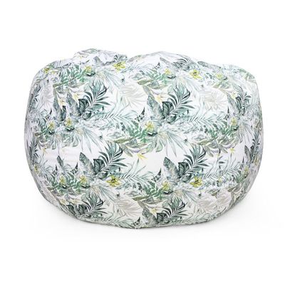 Luxe Decora Flora Collection | Meadow Mist | Soft Fabric Bean Bag for Best Comfort and Style | Washable | Filled with Polystyrene Beads | Ideal for Kids and Adults (Medium) 