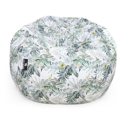 Luxe Decora Flora Collection | Meadow Mist | Soft Fabric Bean Bag for Best Comfort and Style | Washable | Filled with Polystyrene Beads | Ideal for Kids and Adults (Large) 