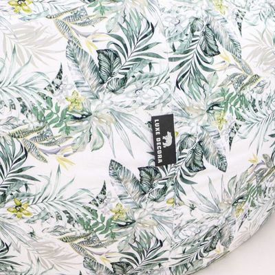 Luxe Decora Flora Collection | Meadow Mist | Soft Fabric Bean Bag for Best Comfort and Style | Washable | Filled with Polystyrene Beads | Ideal for Kids and Adults (Large) 