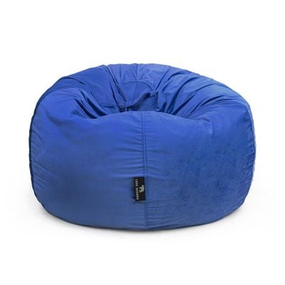 Luxe Decora Nest Soft Suede Bean Bag with Removable Layer | Washable | Perfect for Indoor Relaxation | Kids & Adults | Soft Velvet Finish | Filled with Polystyrene Beads(Kids, Royal Blue)