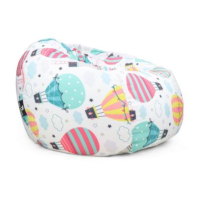 Luxe Decora Kids Collection | Cloud Cruiser | Soft Fabric Bean Bag for Kids | Washable | Filled with Polystyrene Beads | Perfect for Playtime and Relaxation(Small)