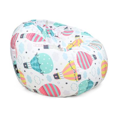 Luxe Decora Kids Collection | Cloud Cruiser | Soft Fabric Bean Bag for Kids | Washable | Filled with Polystyrene Beads | Perfect for Playtime and Relaxation(Small)