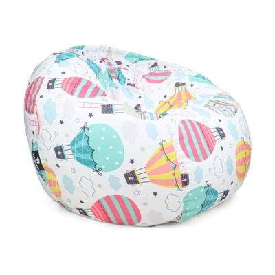 Luxe Decora Kids Collection | Cloud Cruiser | Soft Fabric Bean Bag for Kids | Washable | Filled with Polystyrene Beads | Perfect for Playtime and Relaxation(Large)