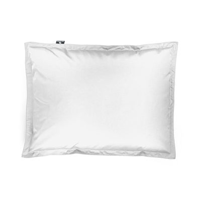 Luxe Decora Grande Bean Bag | Relaxing Outdoor Poolside & Beach Lounger | Water-Repellent Olefin Fabric | Removable Cover | Filled with Polystyrene Beads | Adults & Kids (Frost White, Large)