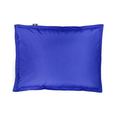 Luxe Decora Grande Bean Bag | Relaxing Outdoor Poolside & Beach Lounger | Water-Repellent Olefin Fabric | Removable Cover | Filled with Polystyrene Beads | Adults & Kids (Sapphire Blue, Large)