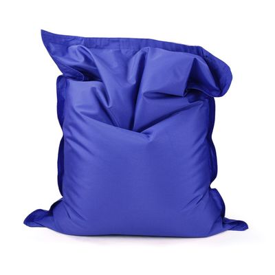 Luxe Decora Grande Bean Bag | Relaxing Outdoor Poolside & Beach Lounger | Water-Repellent Olefin Fabric | Removable Cover | Filled with Polystyrene Beads | Adults & Kids (Sapphire Blue, Large)