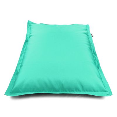 Luxe Decora Grande Bean Bag | Relaxing Outdoor Poolside & Beach Lounger | Water-Repellent Olefin Fabric | Removable Cover | Filled with Polystyrene Beads | Adults & Kids (Aqua Teal, Large)