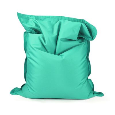 Luxe Decora Grande Bean Bag | Relaxing Outdoor Poolside & Beach Lounger | Water-Repellent Olefin Fabric | Removable Cover | Filled with Polystyrene Beads | Adults & Kids (Aqua Teal, Large)