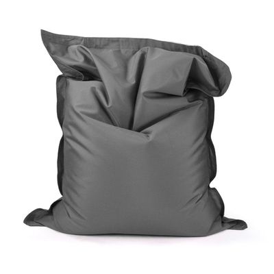 Luxe Decora Grande Bean Bag | Relaxing Outdoor Poolside & Beach Lounger | Water-Repellent Olefin Fabric | Removable Cover | Filled with Polystyrene Beads | Adults & Kids (Charcoal Grey, Large)