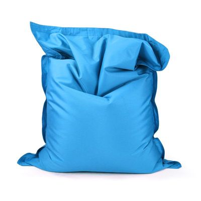 Luxe Decora Grande Bean Bag | Relaxing Outdoor Poolside & Beach Lounger | Water-Repellent Olefin Fabric | Removable Cover | Filled with Polystyrene Beads | Adults & Kids (Ocean Blue, Large)