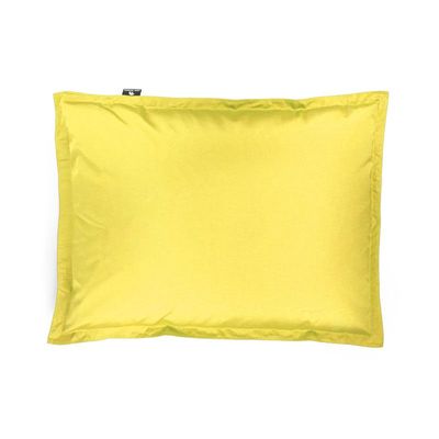 Luxe Decora Grande Bean Bag | Relaxing Outdoor Poolside & Beach Lounger | Water-Repellent Olefin Fabric | Removable Cover | Filled with Polystyrene Beads | Adults & Kids (Sunshine Yellow, Large)