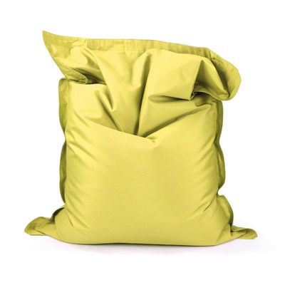 Luxe Decora Grande Bean Bag | Relaxing Outdoor Poolside & Beach Lounger | Water-Repellent Olefin Fabric | Removable Cover | Filled with Polystyrene Beads | Adults & Kids (Sunshine Yellow, Large)