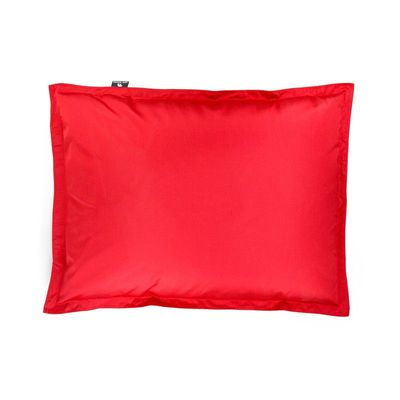 Luxe Decora Grande Bean Bag | Relaxing Outdoor Poolside & Beach Lounger | Water-Repellent Olefin Fabric | Removable Cover | Filled with Polystyrene Beads | Adults & Kids (Scarlet Red, Large)