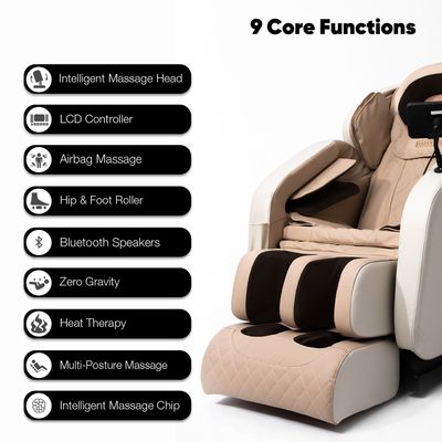 JC Buckman IndulgeUs Massage Chair + Massage Gun With Belt