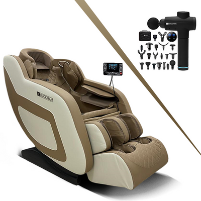 JC Buckman IndulgeUs Massage Chair + BlissUs Gun Massager