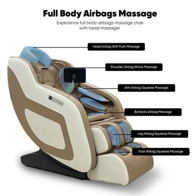 JC Buckman IndulgeUs Massage Chair + Massage Gun With Belt