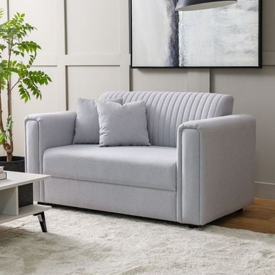 Kean 2-Seater Fabric Sofa - Grey - With 5-Year Warranty