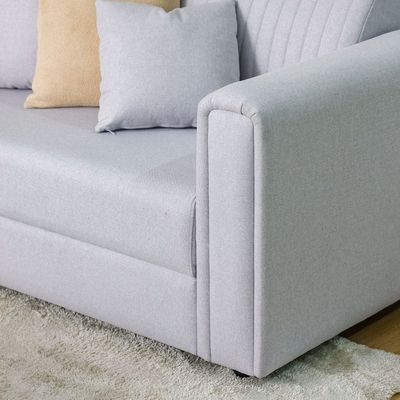 Kean 2-Seater Fabric Sofa - Grey - With 5-Year Warranty