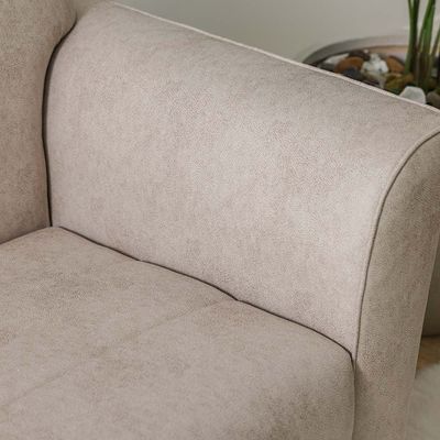 Cosica 1-Seater Fabric Sofa - Beige - With 5-Year Warranty