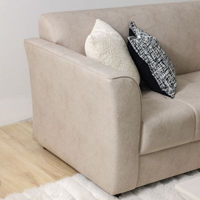 Cosica 2-Seater Fabric Sofa - Beige - With 5-Year Warranty