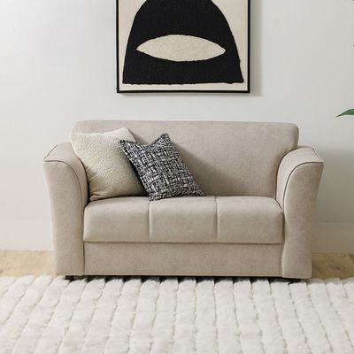 Cosica 2-Seater Fabric Sofa - Beige - With 5-Year Warranty