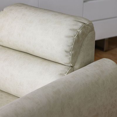 Jade 1-Seater Fabric Sofa - Cream - With 5-Year Warranty