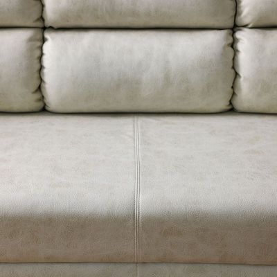 Jade 3-Seater Fabric Sofa - Cream - With 5-Year Warranty