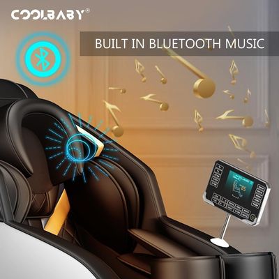 COOLBABY New Space Zero Gravity 8D Flexible Massage Head with Electric Massage Chair, HIFI Bluetooth Stereoscopic Speaker and Romantic Atmosphere Light Z9A