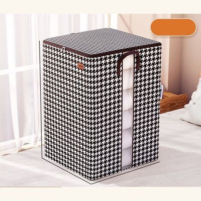 Mei Lifestyle Large Capacity Foldable Fabric Storage Bag with Striped Pattern - Non-Woven Quilt Organizer