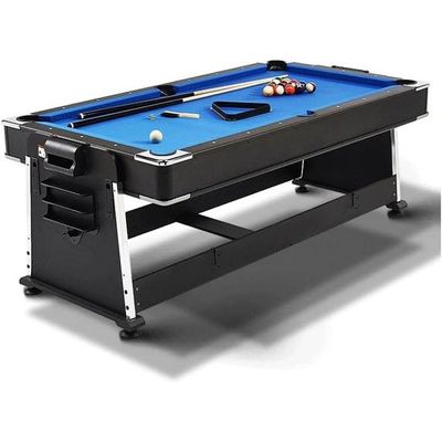 B STAR SPORTS PREMIUM QUALITY 7ft Blue Pool Table Billiard + Air Hockey + Tennis Table + Cover plan for table indoor gaming pool table.