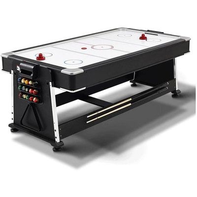 B STAR SPORTS PREMIUM QUALITY 7ft Blue Pool Table Billiard + Air Hockey + Tennis Table + Cover plan for table indoor gaming pool table.