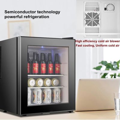 COOLBABY 40L Electronic Semiconductor Refrigerator,Mini Fridge,Compact Refrigerator,Storage Fruits Drinks,Fridge For Hotel/Home/Kitchen