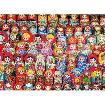 Russian Matryoshka Dolls 1000 Pieces Puzzle