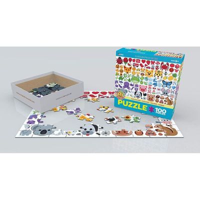 Emoji Colors 100 Pieces Puzzle