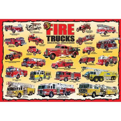 Fire Trucks 100 Pieces Puzzle