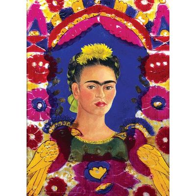 Self Portrait Frame By Frida Kahlo 1000 Pieces Puzzle