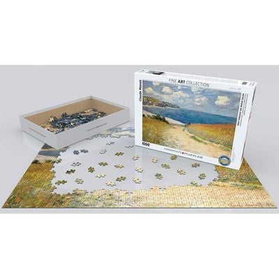 Path Through The Wheat Fields By Claude Monet 1000 Pieces Puzzle