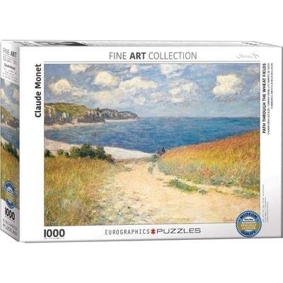 Path Through The Wheat Fields By Claude Monet 1000 Pieces Puzzle