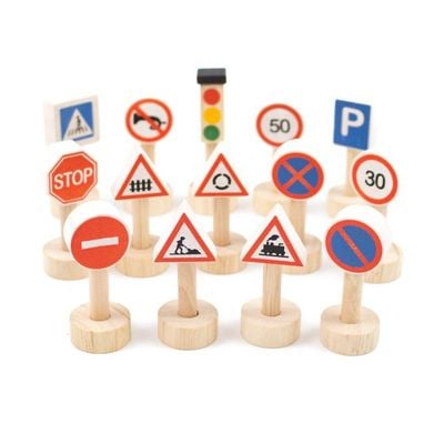 Set Of Traffic Signs & Lights