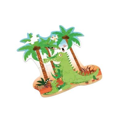 Crocodile Contour Puzzle 36 Pieces