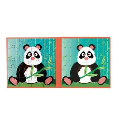 Panda 20 Pcs Magnetic Puzzle Book To Go