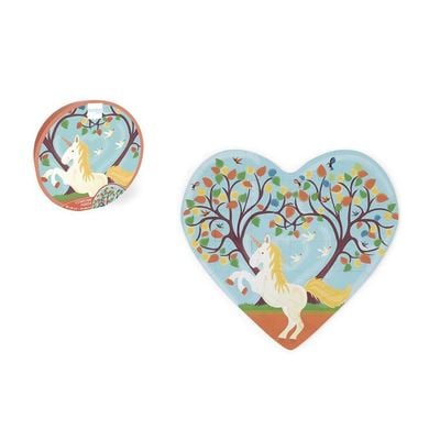 Heart With Unicorn Contour Puzzle - 30Pcs