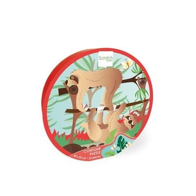 Sloth Contour Puzzle 35 Pcs