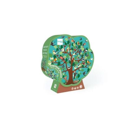 Bird Tree Contour Puzzle 59 Pcs